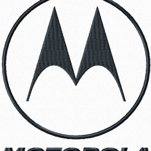 Motorola logo embroidery design