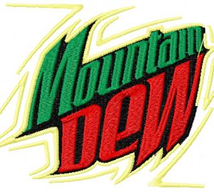 Mountain Dew embroidery design