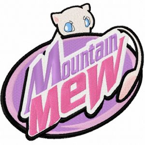 Mountain Mew embroidery design