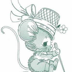 Mouse atelier embroidery design