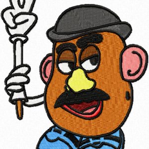 Mr Potato Head  embroidery design