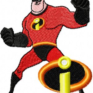 Mr. Incredible embroidery design