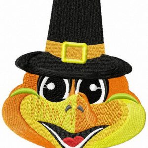 Mr. Turkey embroidery design