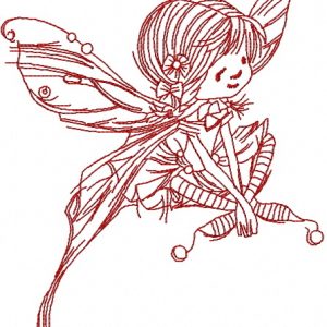 Mushroom fairy 4 embroidery design