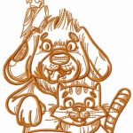 My beloved pets embroidery design