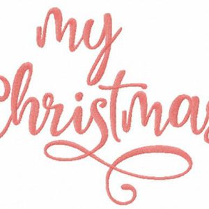 My Christmas embroidery design