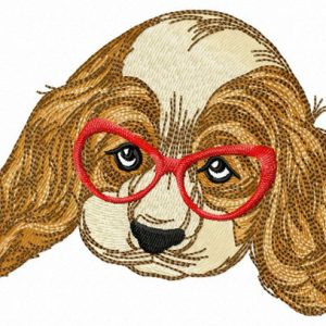 My clever dog embroidery design