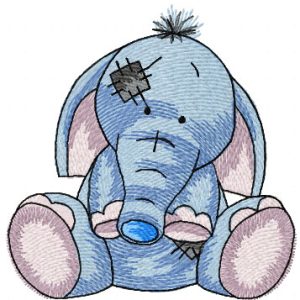 My cute elephant embroidery design