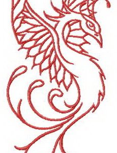 My dreams about firebird embroidery design