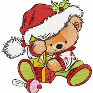 My first Christmas present embroidery design