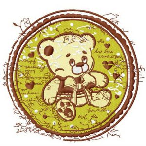 My first teddy embroidery design