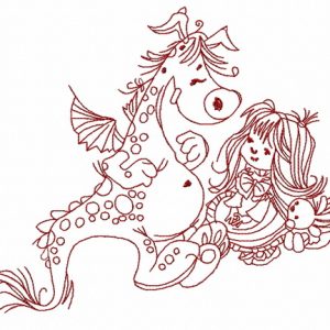 My friend dragon 2 embroidery design
