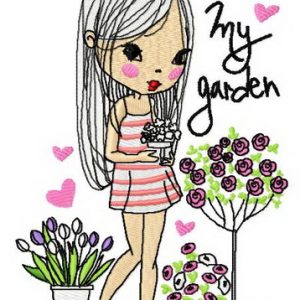 My garden embroidery design