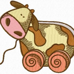 My Little Cow embroidery design