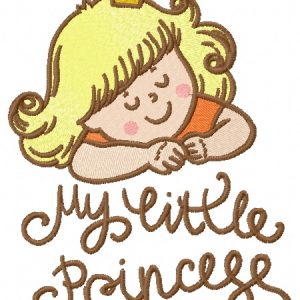 My little princess embroidery design
