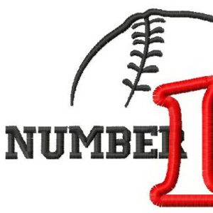 My number 1 embroidery design