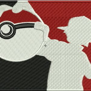 My pokeball embroidery design