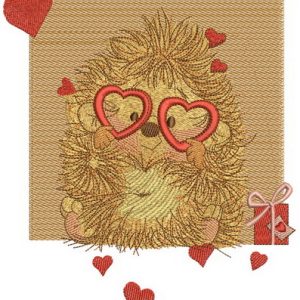 My prickly Valentine embroidery design