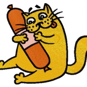 My sausage embroidery design