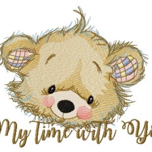 My time with you embroidery design