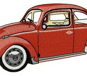 My Volkswagen bug embroidery design