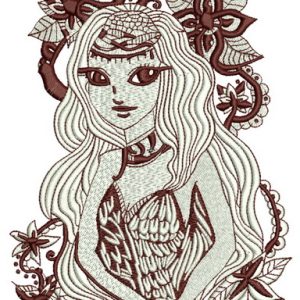 Mysterious stranger embroidery design