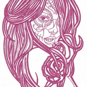 Naked fancy girl 3 embroidery design