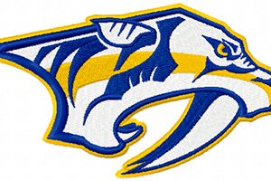 Nashville Predators Logo embroidery design