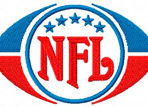 National Football League alternative logo embroidery design