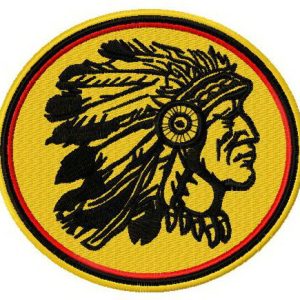Native American Indian chief mascot 2 embroidery design