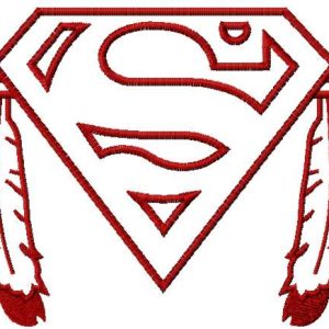 Native Superman logo 2 embroidery design