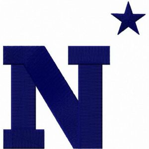 Navy Midshipmen logo embroidery design