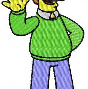 Nedward "Ned" Flanders, Jr. embroidery design