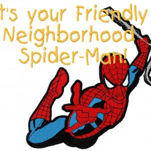 Neighborhood Spider-Man embroidery design