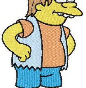 Nelson Muntz embroidery design