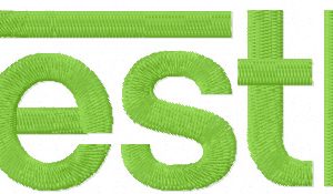 Nestle logo embroidery design