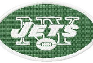 New York Jets logo embroidery design