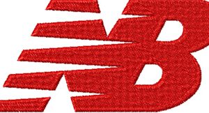 New Balance logo embroidery design