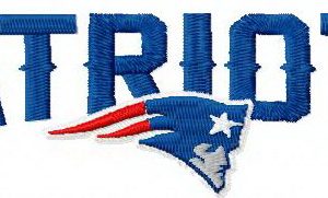 New England Patriots logo 3 embroidery design
