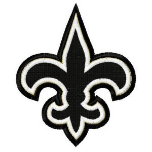 New Orleans Saints 50th anniversary 4 embroidery design