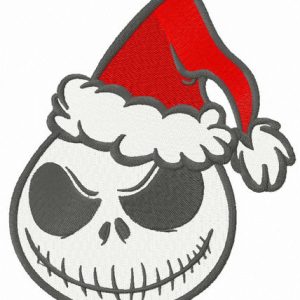 New Santa in Halloween town embroidery design
