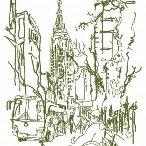 New York 2 embroidery design