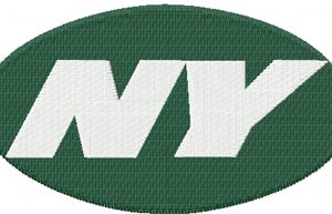 New York Jets alternative logo embroidery design