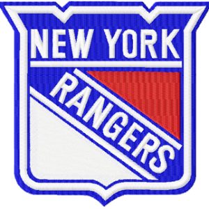 New York Rangers logo embroidery design