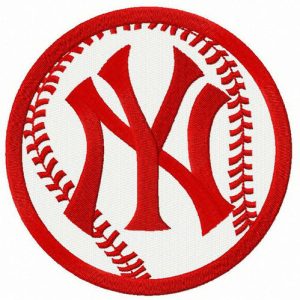 New York Yankees ball embroidery design
