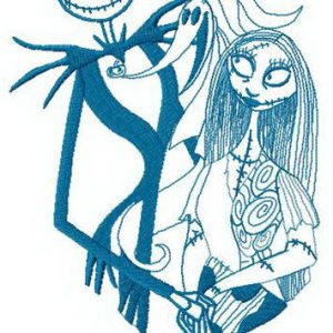 Nice evening Halloween Town embroidery design