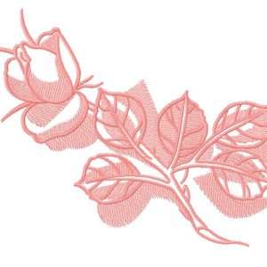 Nice rose embroidery design