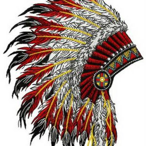 Nice warbonnet embroidery design