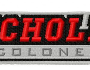 Nicholls State Colonels logo 2 embroidery design