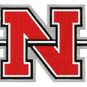 Nicholls State Colonels logo 3 embroidery design